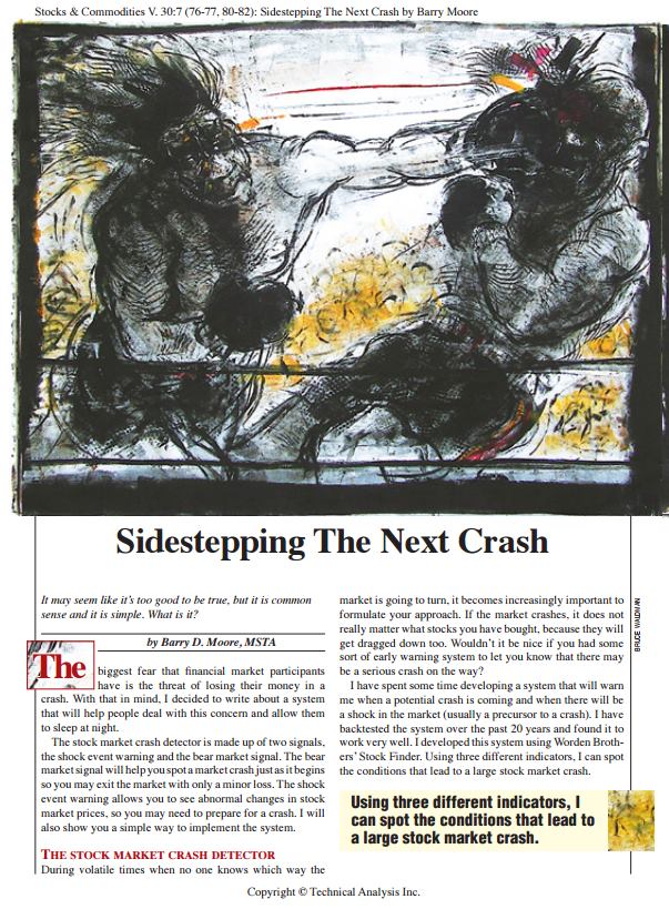 Read the First Page of the Article "Sidestepping the Next Crash"