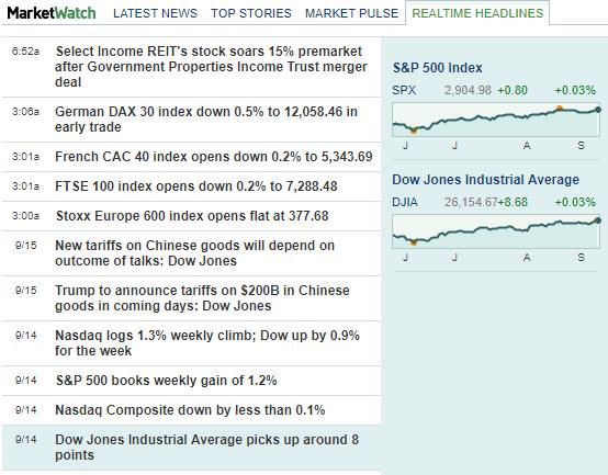 13 Best Financial Stock Market News Sources, Feeds & Apps - 45 MarketWatch - By Dow Jones - Real-time Headline News