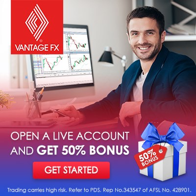 Vantage FX Special Bonus 50% Rebate