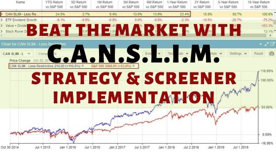 The Best CANSLIM Stocks Screener to Find CANSLIM Stocks