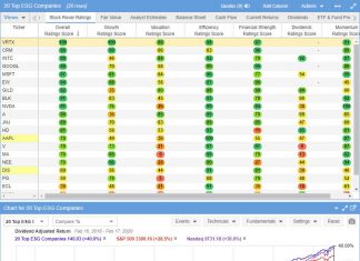ESG Investment Companies - Companies With Good ESG Scores