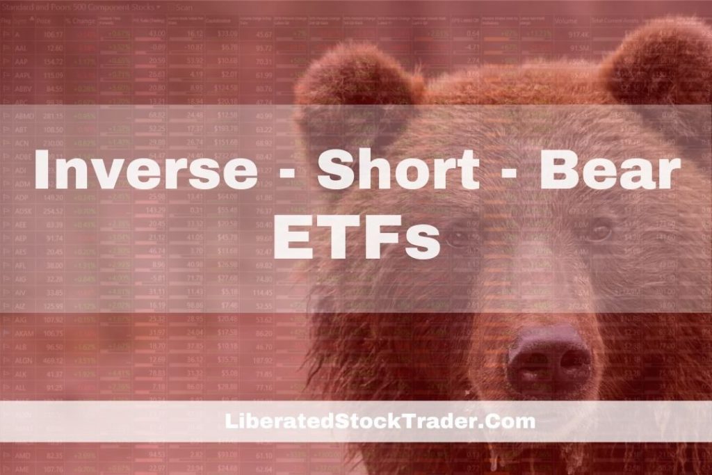 The Best Short ETFs / Inverse ETFs List by Assets, Expenses & Volume