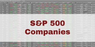 S&P 500 Companies By Sector / Market Cap & PE Ratio