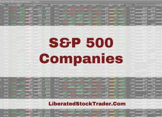 S&P 500 Companies By Sector / Market Cap & PE Ratio