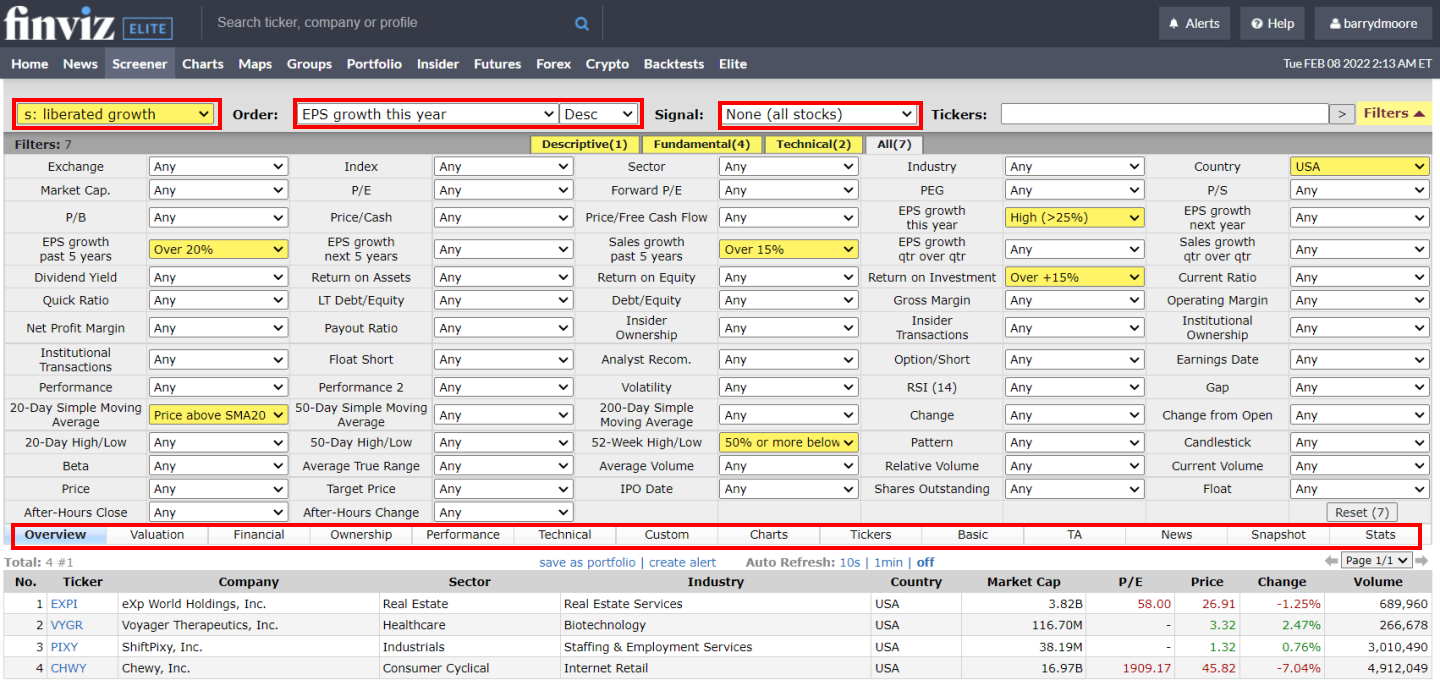 Finviz Review: Stock Screening with 67 Criteria | © LiberatedStockTrader.com Finviz Review: Stock Screening with 67 Criteria