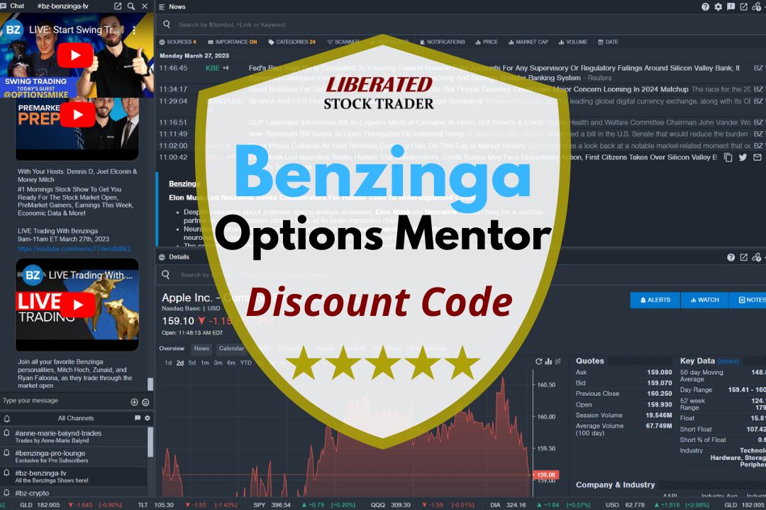 Benzinga Options Mentorship Discount Coupon Code