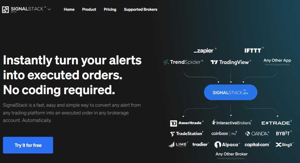SignalStack: Turn Any Trading Software into a Automated Trading Bot.