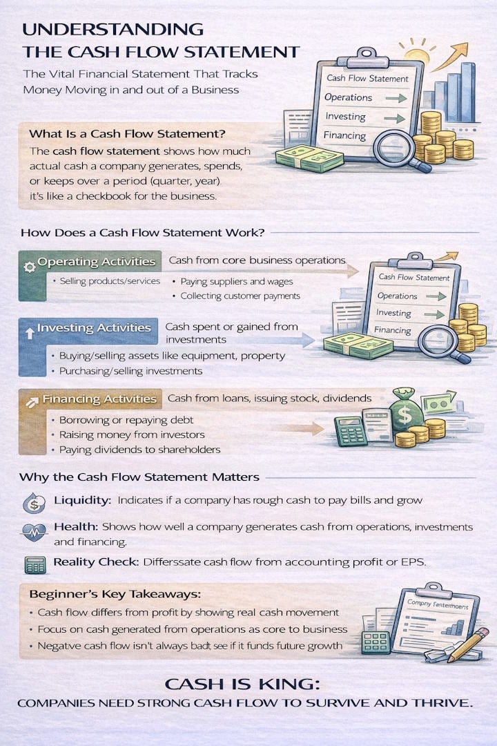 Infographic: Understanding the Cash Flow Statement for Investors