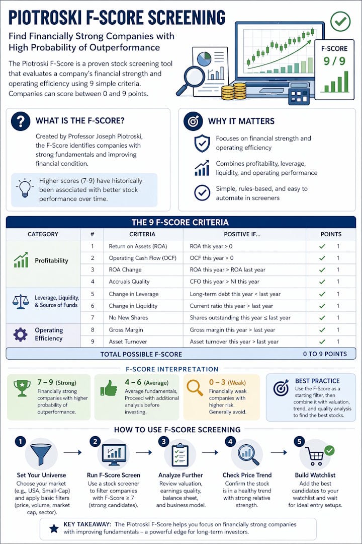 Infographic: Piotroski F-Score Investment Guide
